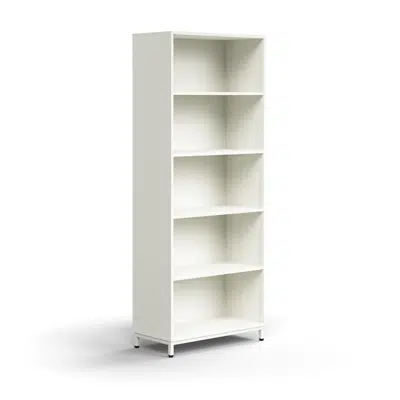 Bookcase QBUS, 4 shelves, leg frame, 2020x800x400 mm