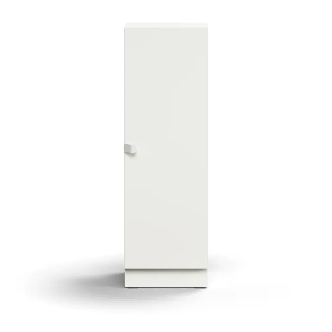 Cabinet QBUS, 2 shelves, base frame, handle, 1252x400x420 mm
