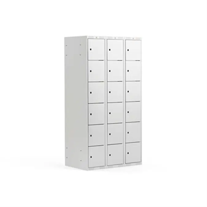 Schließfachschrank CLASSIC, 3 Module/6 Türen