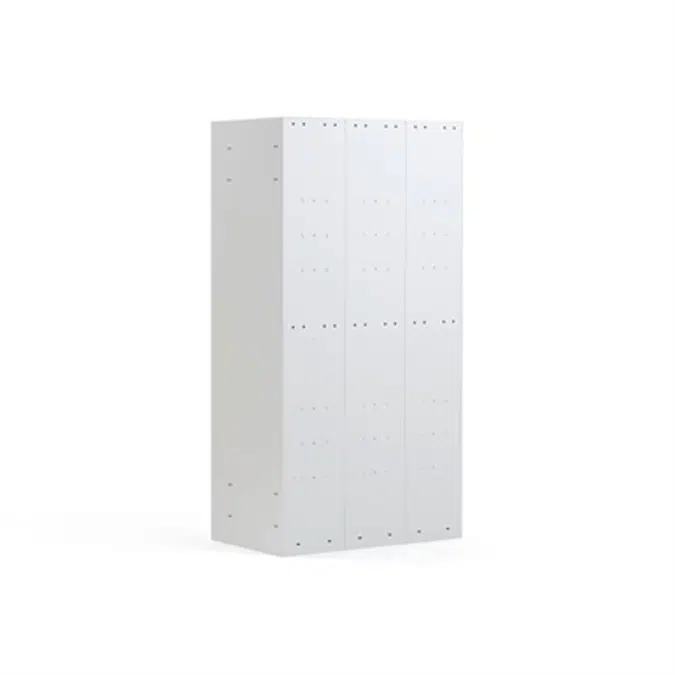 Schließfachschrank CLASSIC, 3 Module/6 Türen