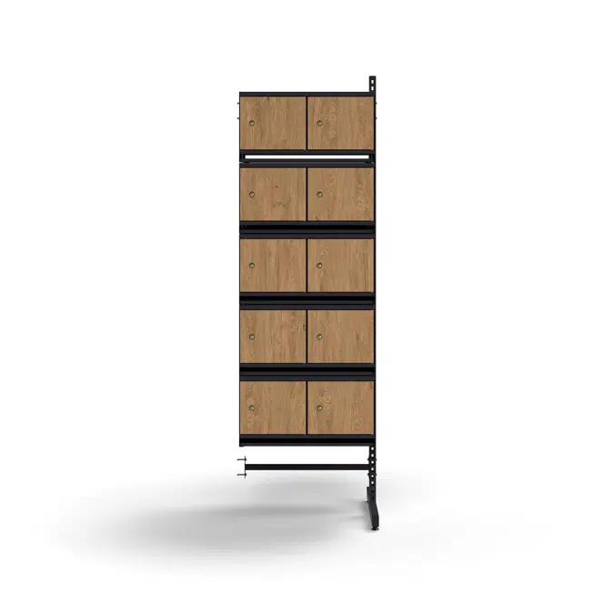 Shoe cabinet ENTRY, add-on floor unit, 20 wooden doors, 1800x600x600 mm