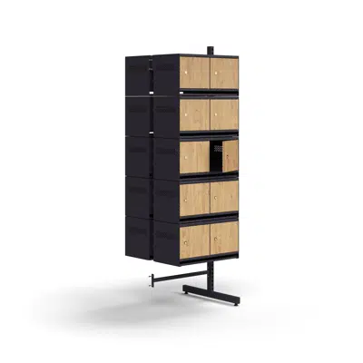 Shoe cabinet ENTRY, add-on floor unit, 20 wooden doors, 1800x600x600 mm