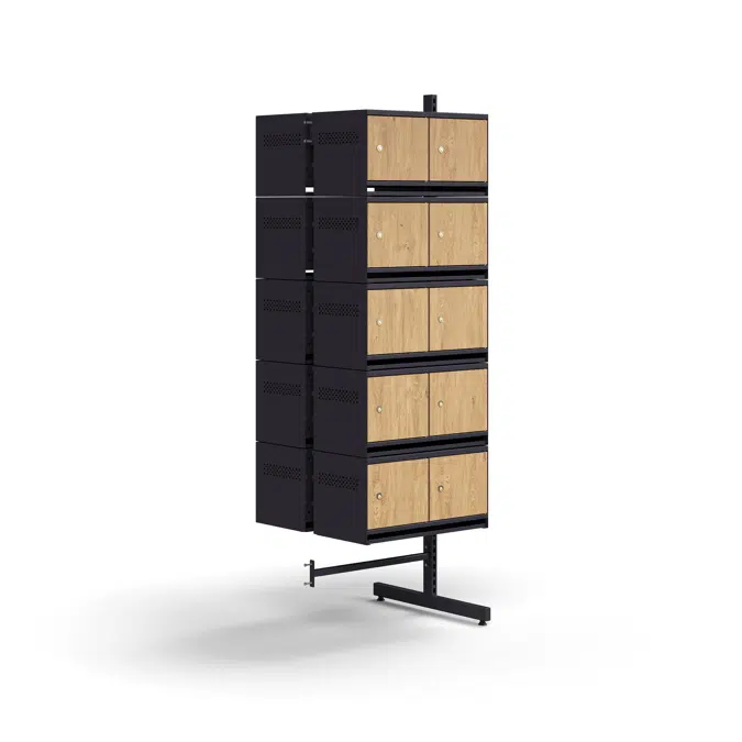 Shoe cabinet ENTRY, add-on floor unit, 20 wooden doors, 1800x600x600 mm