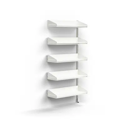 Cloakroom unit ENTRY, add-on wall unit, 5 shoe shelves, 1800x900x300 mm