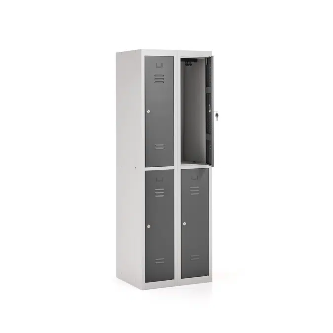 Flatpack locker CLICK 4 door, 1800x600x500