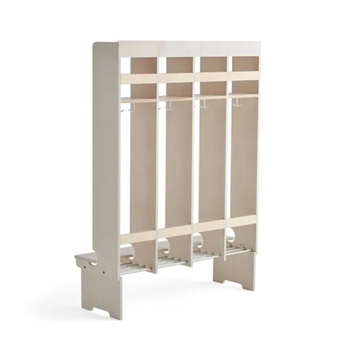 Cloakroom unit EBBA floorstanding 4 section