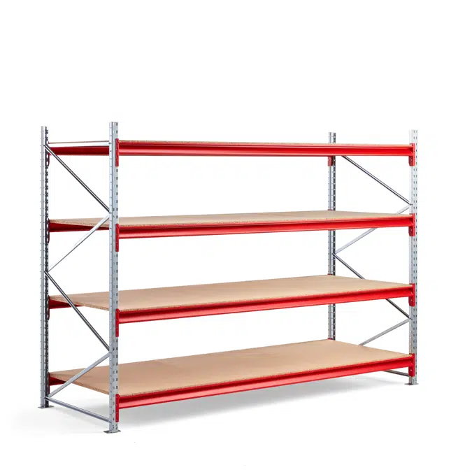 Widespan shelving TOUGH 2700x2000x1000mm Wooden shelves