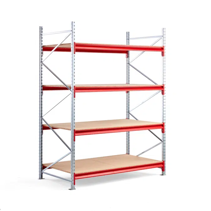 Widespan shelving TOUGH 1800x2500x1000mm Wooden shelves