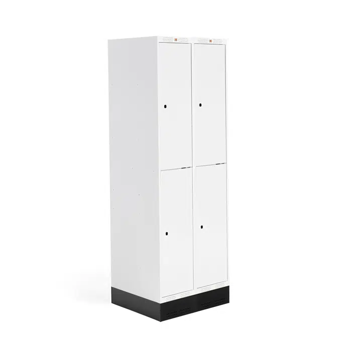 Student locker ROZ, 2 sections 4 doors 1890x600x550mm