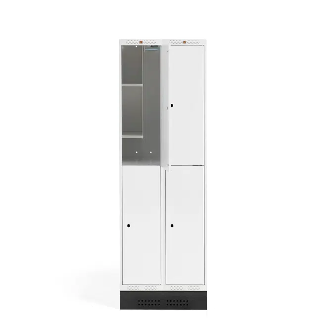 Student locker ROZ, 2 sections 4 doors 1890x600x550mm