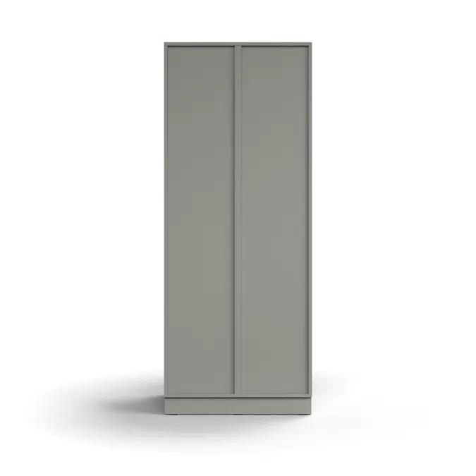 Compartment locker QBUS, 6 comps, base frame, 2020x800x570 mm