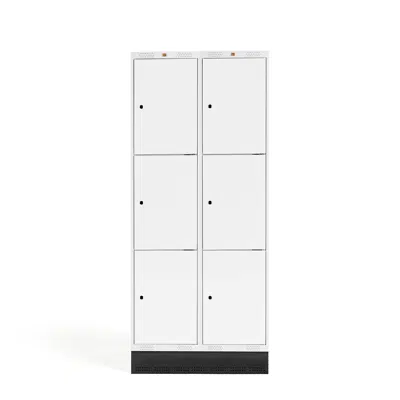 Student locker ROZ, 2 sections 6 doors 1890x800x550mm