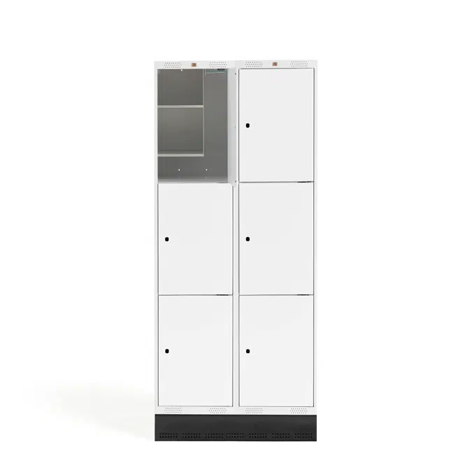 Student locker ROZ, 2 sections 6 doors 1890x800x550mm