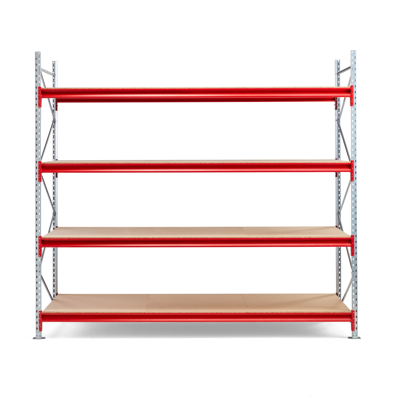 Image for Widespan shelving TOUGH 2700x2500x1000mm Wooden shelves