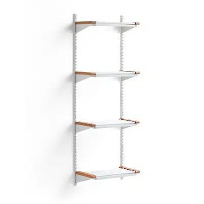 Cloakroom JEPPE with 4 shoe shelves 1790x600x310mm