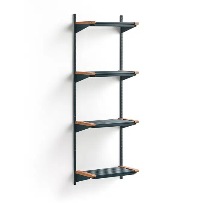 Cloakroom JEPPE with 4 shoe shelves 1790x600x310mm