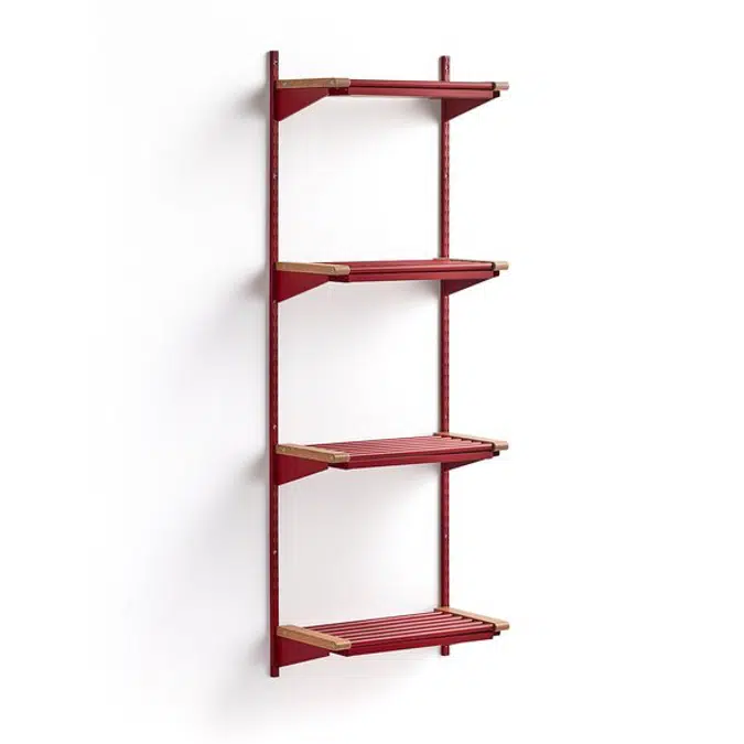 Cloakroom JEPPE with 4 shoe shelves 1790x600x310mm