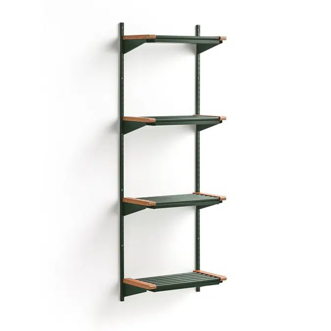 Cloakroom JEPPE with 4 shoe shelves 1790x600x310mm
