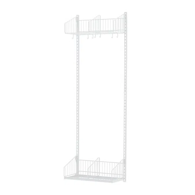Wall hanging cloakroom unit TRÅD basic unit 600x2000mm