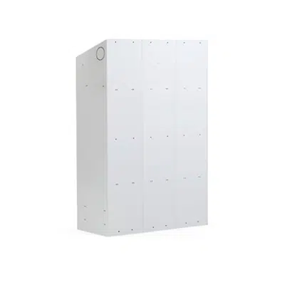 Clothing Locker Classic 400mm Sloping Roof 3 Sections