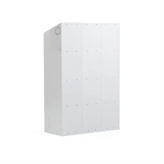 Clothing Locker Classic 400mm Sloping Roof 3 Sections