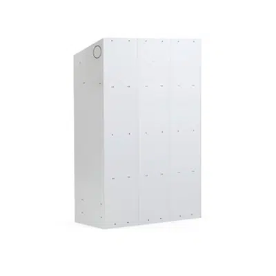 Image for Clothing Locker Classic 400mm Sloping Roof 3 Sections
