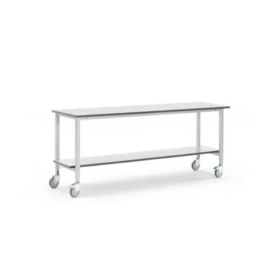 Mobile workbench MOTION with bottom shelf 2000x600mm