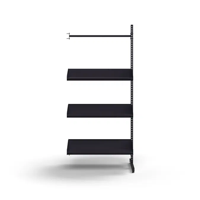 Cloakroom unit ENTRY, add-on floor unit, 6 shoe shelves, 1800x900x600 mm