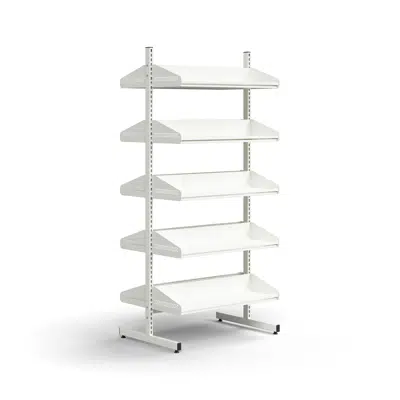 Cloakroom unit ENTRY, basic floor unit, 10 shoe shelves, 1800x900x600 mm