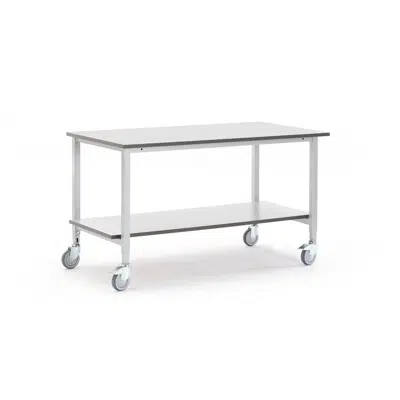 Mobile workbench MOTION with bottom shelf 1500x800mm