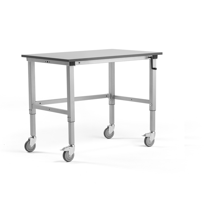 Height adjustable mobile workbench MOTION manual 1200x800mm