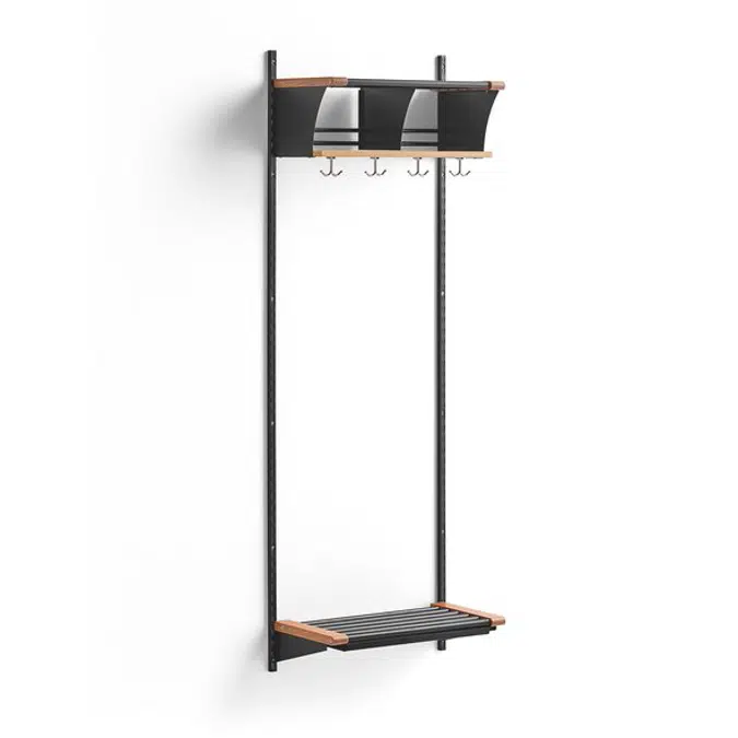 Cloakroom JEPPE with 2 chubbys 1790x600x310mm