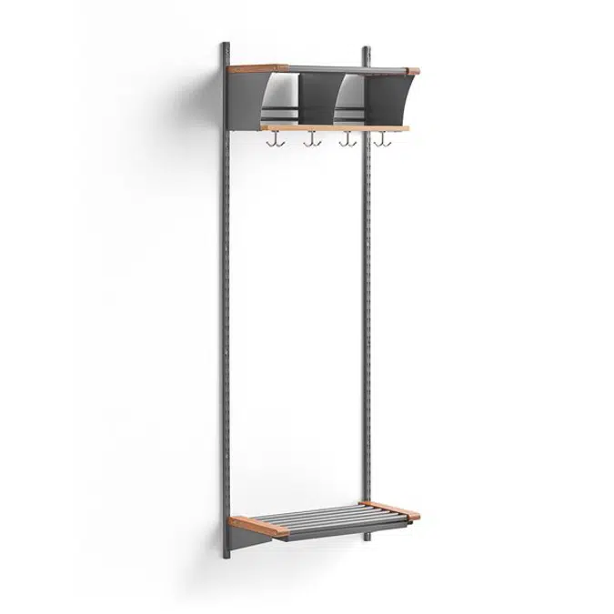 Cloakroom JEPPE with 2 chubbys 1790x600x310mm
