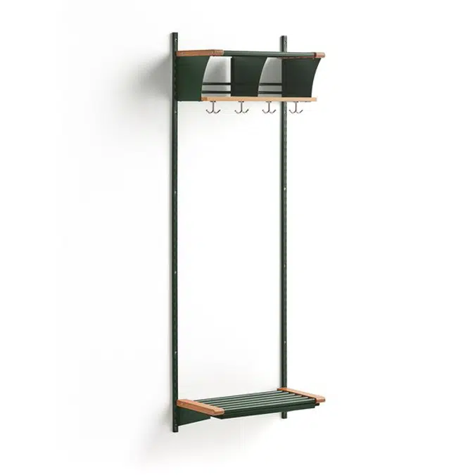 Cloakroom JEPPE with 2 chubbys 1790x600x310mm