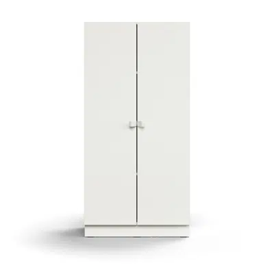 Cabinet QBUS, 3 shelves, base frame, handles, 1636x800x420 mm