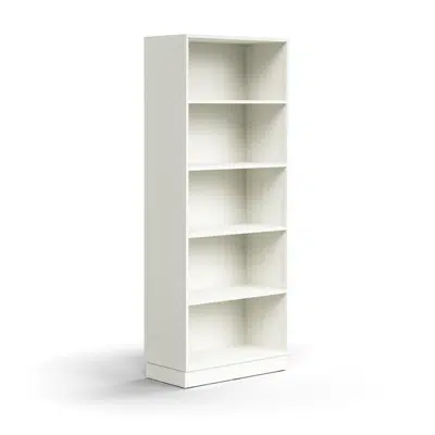 Bookcase QBUS, 4 shelves, base frame, 2020x800x400 mm