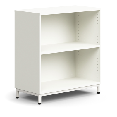 Bookcase QBUS, 1 shelf, leg frame, 868x800x400 mm 이미지