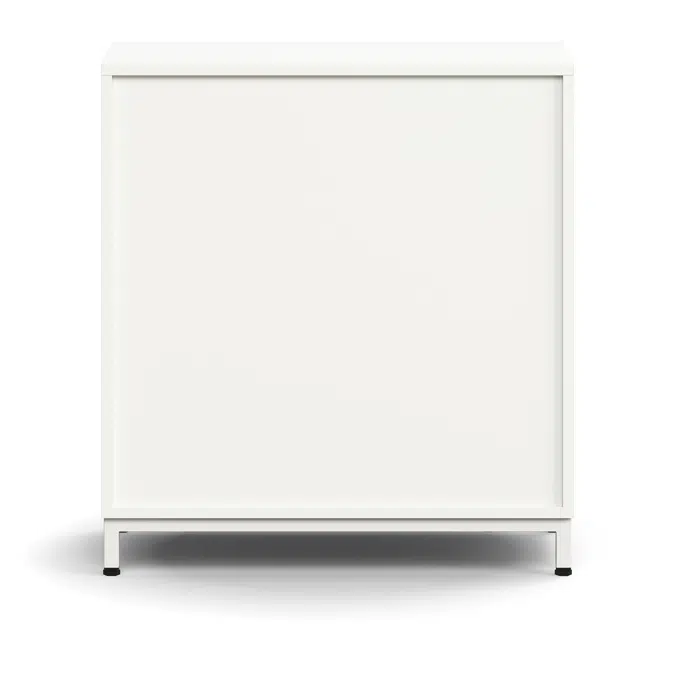 Bookcase QBUS, 1 shelf, leg frame, 868x800x400 mm