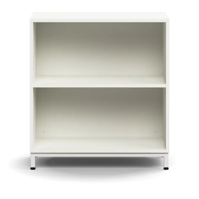 Bookcase QBUS, 1 shelf, leg frame, 868x800x400 mm