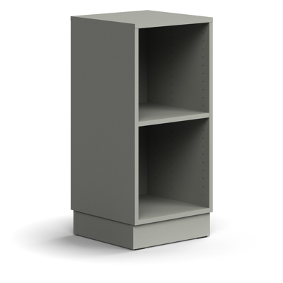 Bookcase QBUS, 1 shelf, base frame, 868x400x400 mm 이미지