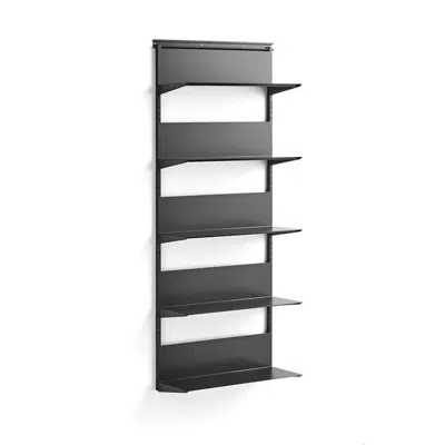 Wall shelving SHAPE with metal shelves 1950x805x300mm