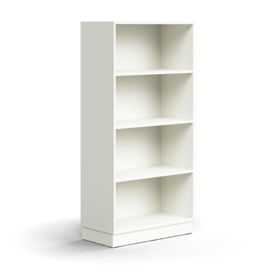 Image for Bookcase QBUS, 3 shelves, base frame, 1636x800x400 mm