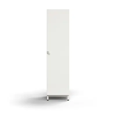 Cabinet QBUS, 3 shelves, leg frame, handle, 1636x400x420 mm
