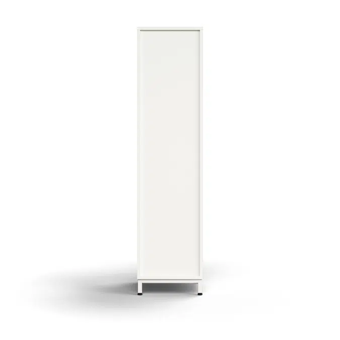 Cabinet QBUS, 3 shelves, leg frame, handle, 1636x400x420 mm