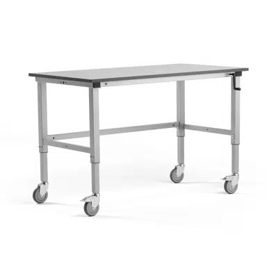 Height adjustable mobile workbench MOTION manual 1500x800mm