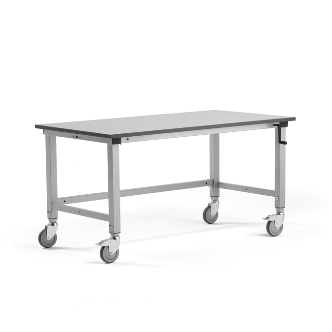 Height adjustable mobile workbench MOTION manual 1500x800mm