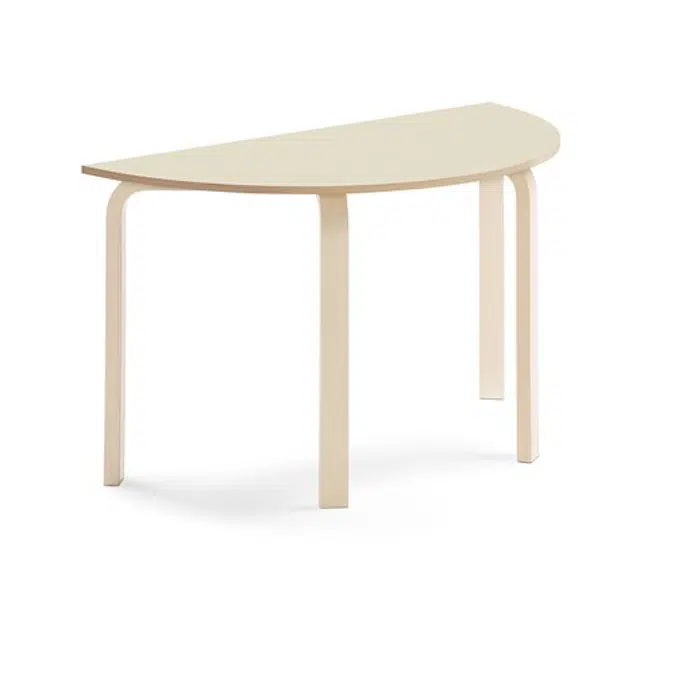 Table ELTON semi circular 1200x600x710