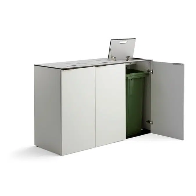 Waste sorting unit CELSIUS 3x120 L bin