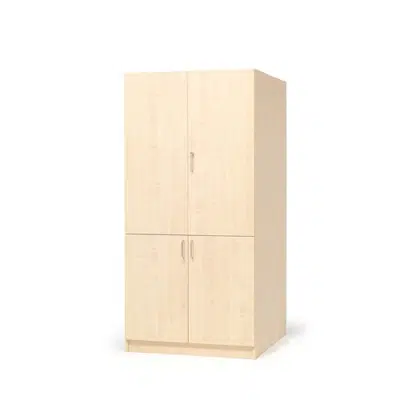 Wooden storage cabinet THEO 4 doors 2100x1000x600mm