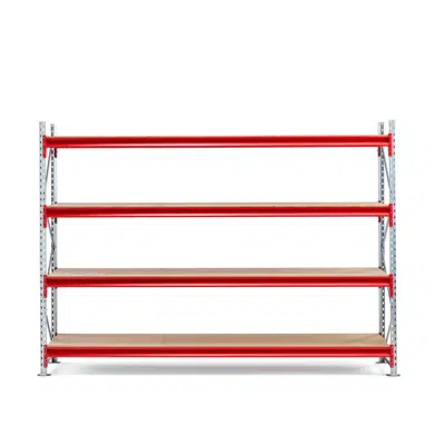 Obrázek pro Widespan shelving TOUGH 2700x2000x600mm Wooden shelves